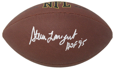 Steve Largent Signed Wilson NFL Full Size Super Grip Football w/HOF 95 - SS COA