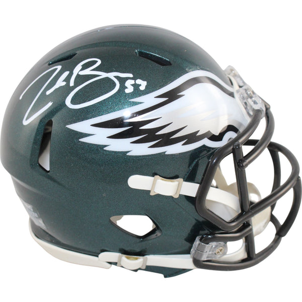 Zack Baun Autographed Philadelphia Eagles Mini Helmet Beckett Witness 50316