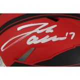 Josh Allen Autographed Buffalo Bills Rave Mini Helmet Beckett Witness 49978