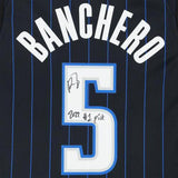 FRMD Paolo Banchero Magic Signed Nike Icon Edition Swingman Jersey w/1 Pick Insc