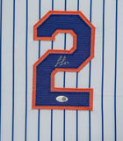 FRAMED NEW YORK METS LUISANGEL ACUNA AUTOGRAPHED SIGNED JERSEY JSA COA