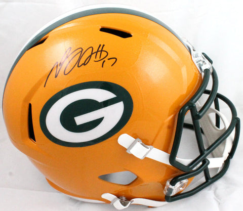 Davante Adams Autographed Green Bay Packers F/S Speed Helmet-Beckett W Hologram