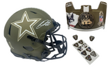 CEEDEE LAMB Autographed Cowboys STS - Army Ed. - Authentic Speed Helmet FANATICS