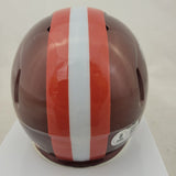 MYLES GARRETT SIGNED CLEVELAND BROWNS FLASH SPEED MINI HELMET BECKETT QR