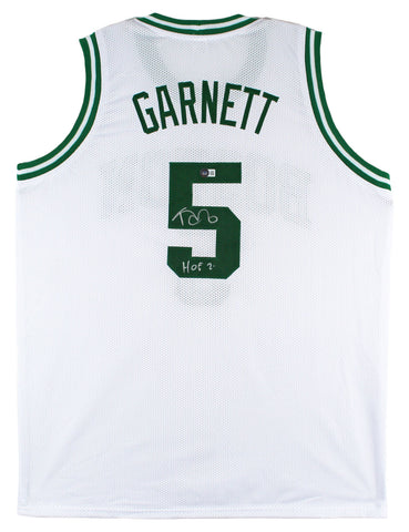 Kevin Garnett "HOF 2020" Authentic Signed White Pro Style Jersey BAS Witnessed