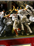 2004 World Series Boston Red Sox Team Signed Auto Photo Framed 28x28 Steiner