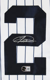 Jasson Dominguez Authentic Signed White Pinstripe Pro Style Jersey BAS