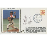 Nolan Ryan Signed Texas Rangers 4-27-83 Strikeout Record Cachet Envelope