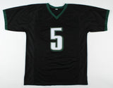 Donovan McNabb Signed Philadelphia Eagles Black Jersey (Beckett) 6xPro Bowl QB