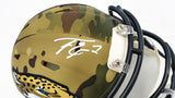 TRAVIS ETIENNE AUTOGRAPHED JAGUARS CAMO SPEED MINI HELMET BECKETT WITNESS 225127
