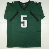 Autographed/Signed DONOVAN MCNABB Philadelphia Green Football Jersey Beckett COA