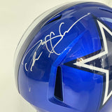 Autographed/Signed Deion Sanders Cowboys Flash Full Size Replica Helmet BAS COA