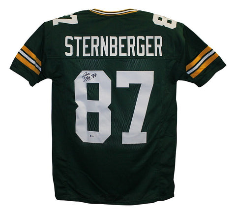 Jace Sternberger Autographed/Signed Pro Style Green XL Jersey JSA 25013