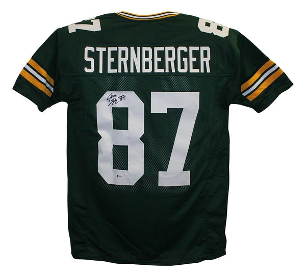 Jace Sternberger Autographed/Signed Pro Style Green XL Jersey JSA 25013