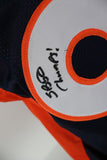 Derek Wolfe Autographed Denver Broncos Custom Navy Jersey w/ Inscription JSA COA
