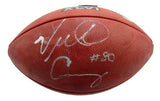 Victor Cruz Signed Super Bowl XLVI Logo Football Leather Game Ball Steiner 08865