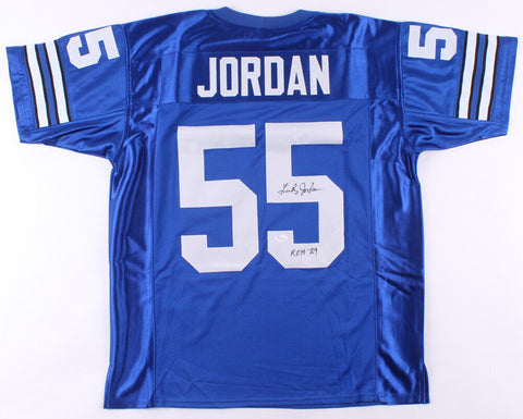 Lee Roy Jordan Signed Dallas Cowboys Blue Jersey Inscribed "ROH 89" (JSA COA)