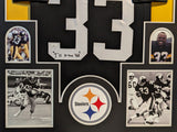 FRAMED PITTSBURGH STEELERS JOHN FRENCHIE FUQUA AUTOGRAPHED SIGNED JERSEY JSA COA