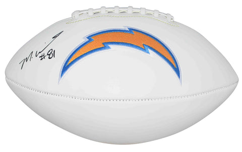 MIKE WILLIAMS AUTOGRAPHED LOS ANGELES CHARGERS WHITE LOGO FOOTBALL BECKETT