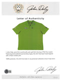 John Daly Authentic Signed Match Worn Green Loudmouth Polo Shirt BAS #BK84768