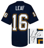 Ryan Leaf Signed Chargers Jersey (Schwartz) San Diego's 1998 #2 Overall Draft Pk