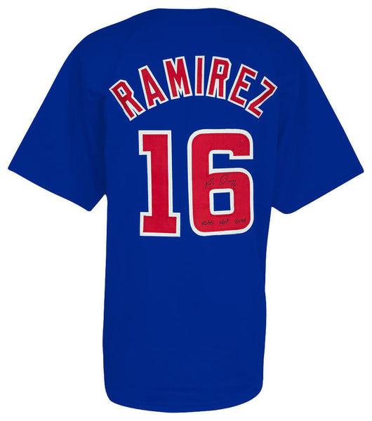 Aramis Ramirez Signed Blue Custom Baseball Jersey w/Cubs HOF 2024 (SCHWARTZ COA)