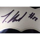 Travis Hunter Autographed Colorado Buffaloes F/S Gold Helmet Beckett W 53366