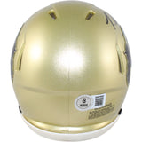 Travis Hunter Autographed Colorado Buffaloes Mini Helmet Beckett Witness 51422