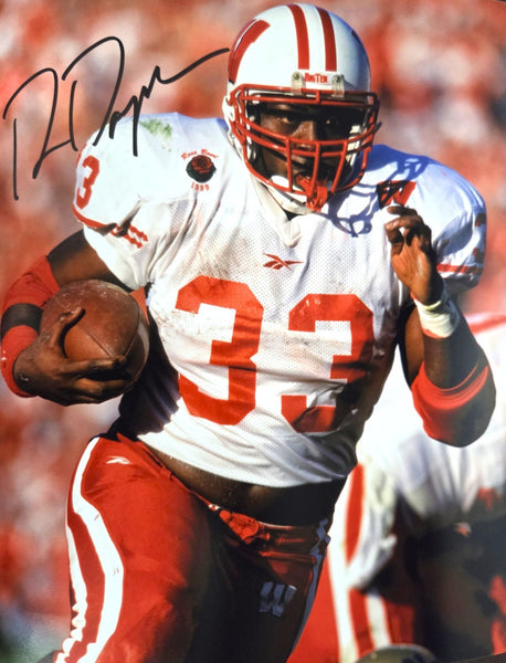Badgers RON DAYNE Signed 8X10 Photo #8 AUTO - Rose Bowl MVP & 1999 Heisman