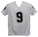 Shane Lechler Autographed/Signed Pro Style White XL Jersey Beckett BAS 34186