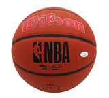 Dennis Rodman Signed Chicago Bulls Wilson Indoor/Outdoor Logo NBA Basketball