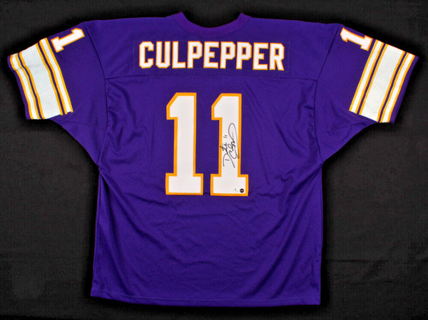 Daunte Culpepper Signed Minnesota Vikings Jersey (GTSM) Ex-U.C.F. Quarterback