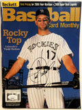 Todd Helton Autographed Baseball Card Monthly Magazine JSA COA