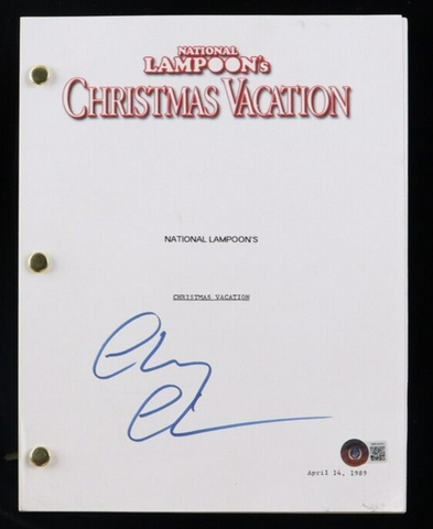 Chevy Chase Signed Chicago Blackhawks Griswold Jersey National Lampoon  Xmas- BAS