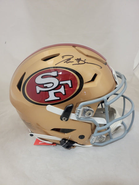 DEION SANDERS SIGNED SAN FRANCISCO 49ERS SPEEDFLEX HELMET BECKETT QR – Super Sports Center