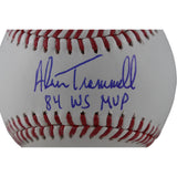 Alan Trammell Autographed Detroit Tigers OML Baseball 84 WS MVP Beckett 40489