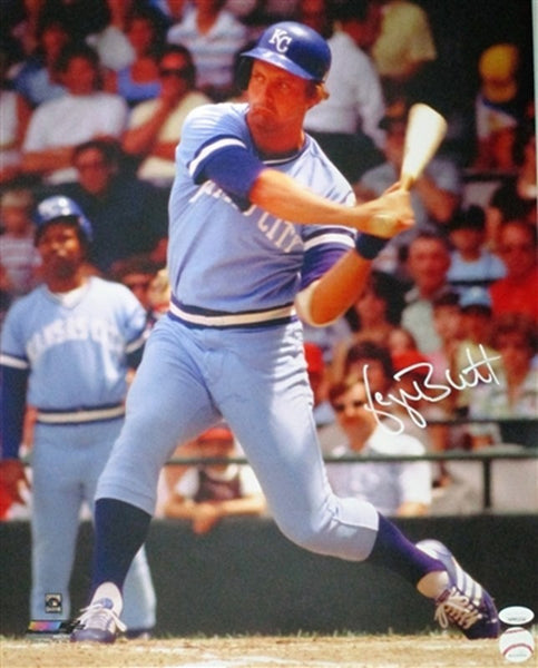 KC Royals HOF'er GEORGE BRETT Signed 16x20 AUTO Photo #6 AUTO - JSA