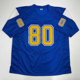 Autographed/Signed Kellen Winslow HOF 95 San Diego Chargers Blue Jersey BAS COA