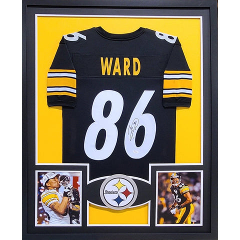 Hines Ward Autographed Signed Framed Pittsburgh Steelers Jersey JSA