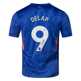 Liam Delap Signed Chelsea FC 2025-26 Home Soccer Jersey #9 with Beckett Witness