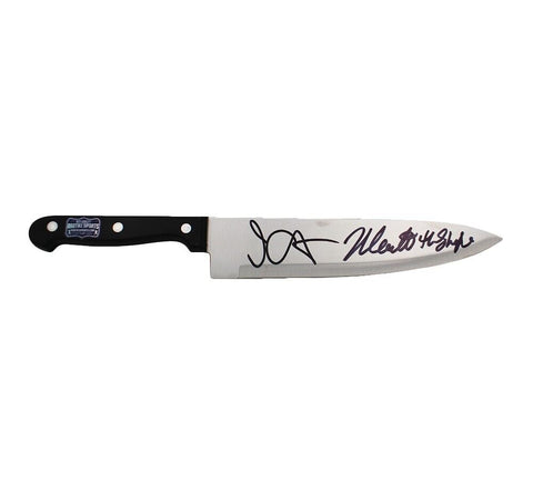 John Carpenter and Nick Castle Signed Halloween 12" Butcher Knife Prop