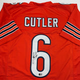 Autographed/Signed Jay Cutler Chicago Orange Football Jersey PSA/DNA COA
