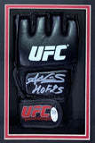 Amanda Nunes Signed UFC Glove HOF 25 w/ 8x10 Rousey Photo In Shadowbox JSA QR