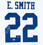 EMMITT SMITH AUTOGRAPHED SIGNED PRO STYLE JERSEY W/ BECKETT COA