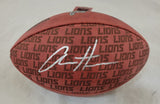 AIDAN HUTCHINSON SIGNED DETROIT LIONS NFL DUKE LOGO FOOTBALL BECKETT COA