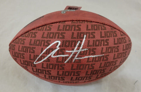 AIDAN HUTCHINSON SIGNED DETROIT LIONS NFL DUKE LOGO FOOTBALL BECKETT COA