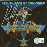 Kip Winger Signed Winger In The Heart Of The Young CD Cover With Disc Beckett