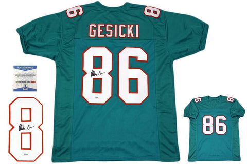Mike Gesicki Autographed SIGNED Jersey - Teal - Beckett Authentic