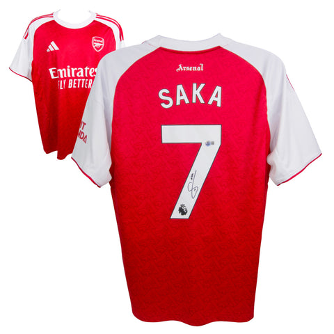 Bukayo Saka Signed Arsenal Home Soccer Jersey #7 with Beckett COA