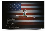 Gabby Douglas Autographed/Inscr "3x Gold Medal" American Icon 24x16 Photo UDA